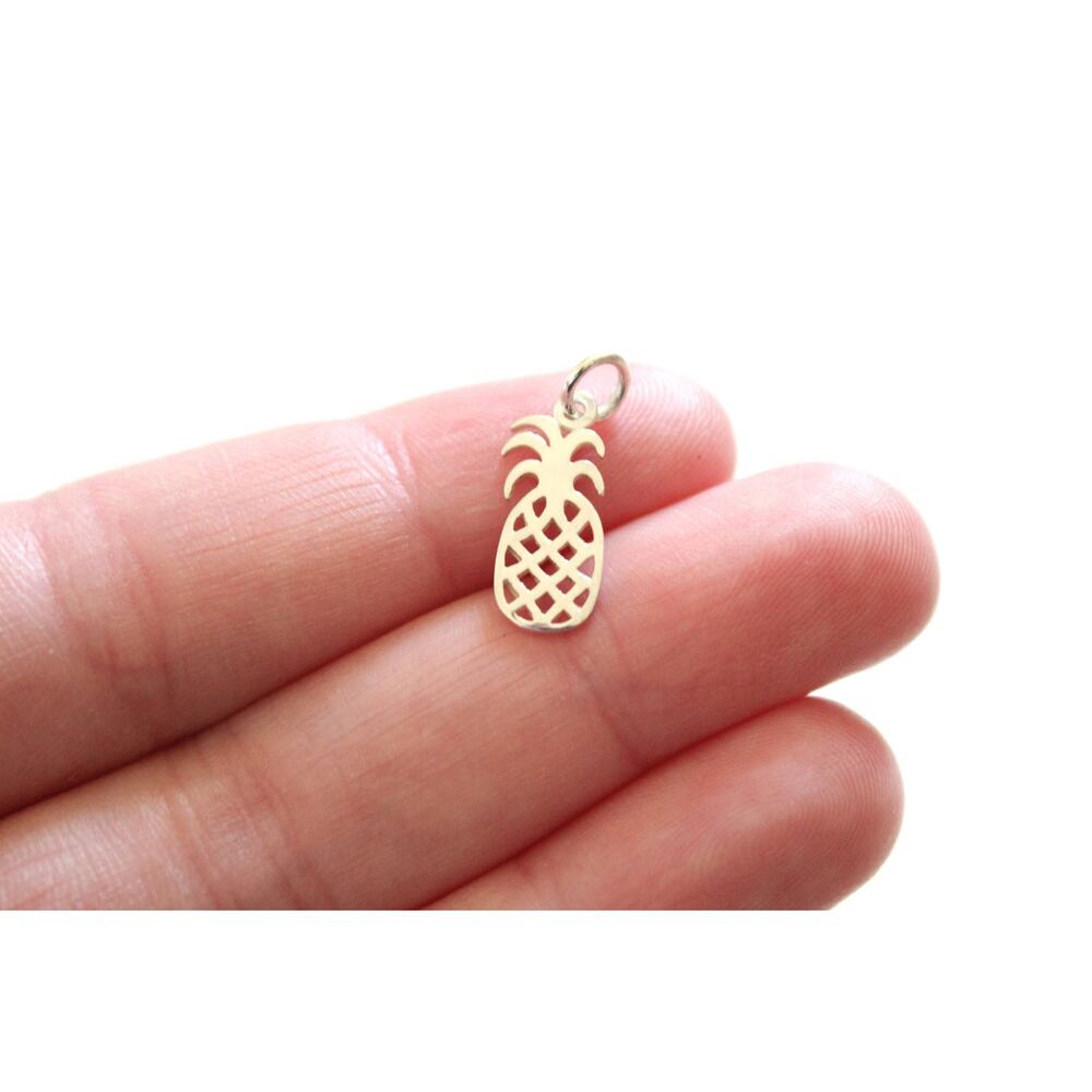 Sterling Silver Pineapple Charm, Pineapple Charm,… - image 1